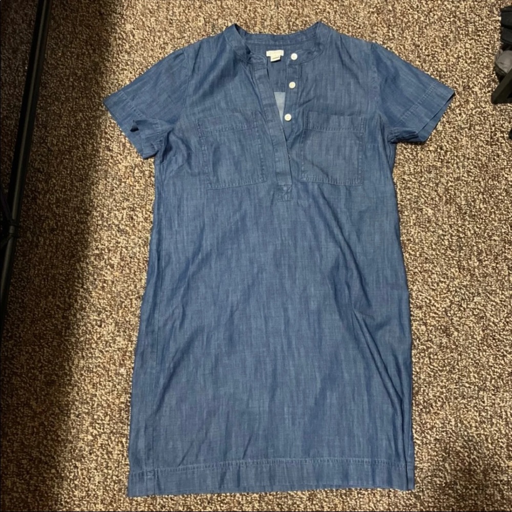 J.Crew denim chambray shirt dress
